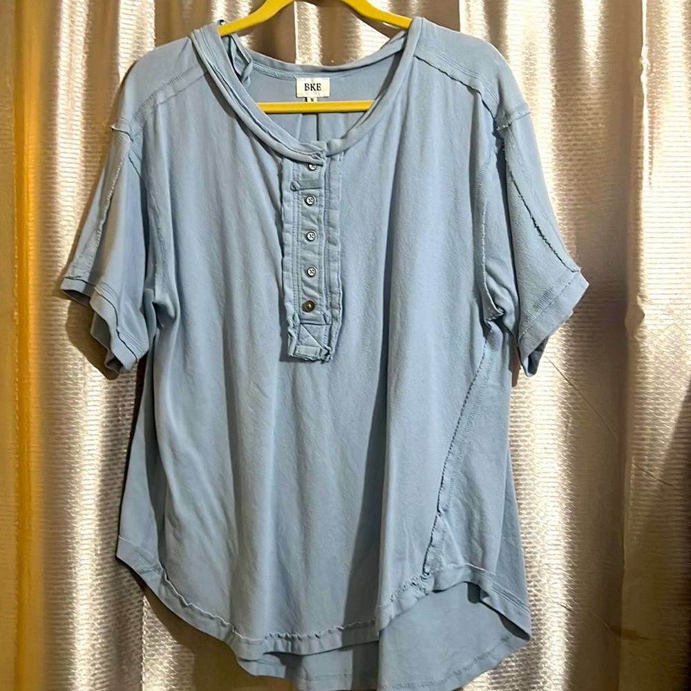 Raw hem top